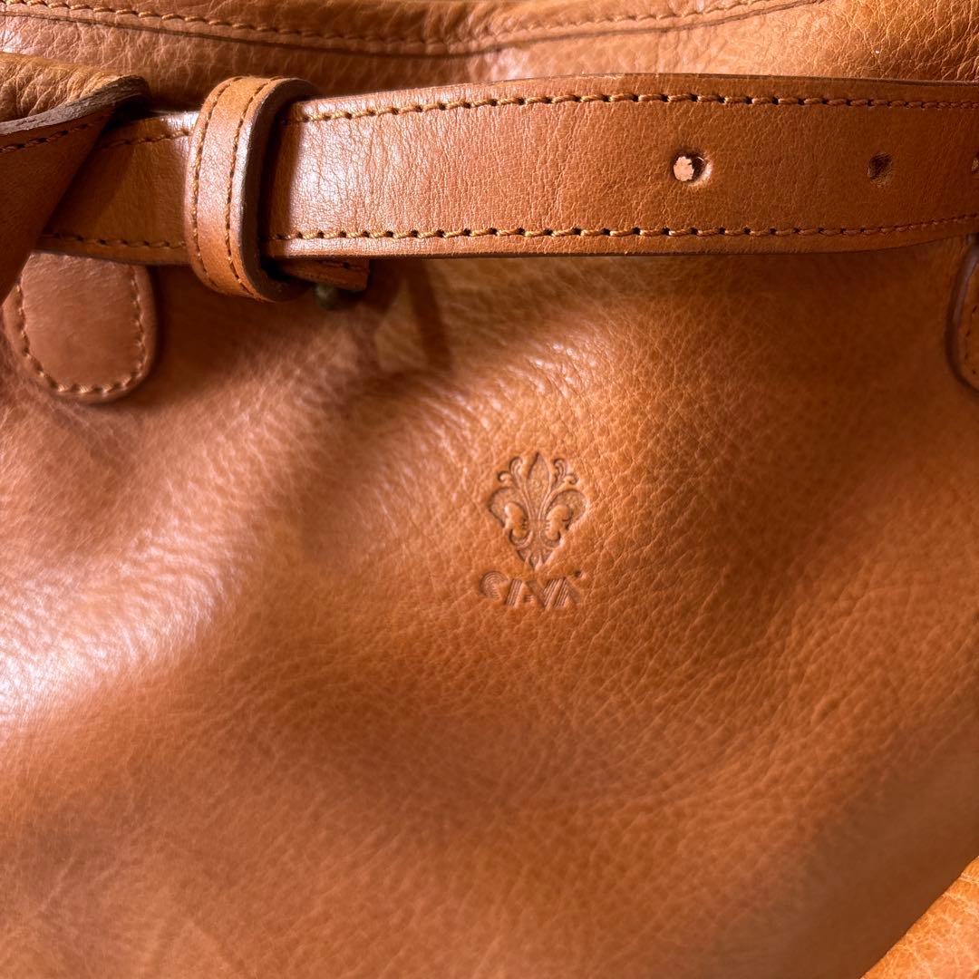 【RB-31】ci-va チーバ　レザートートバッグ　キャメル