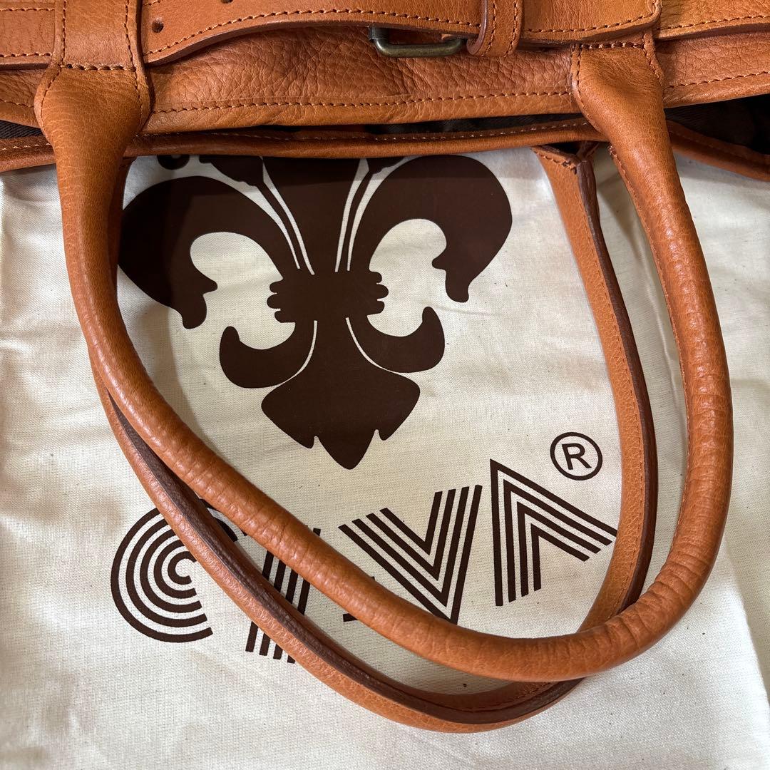 【RB-31】ci-va チーバ　レザートートバッグ　キャメル