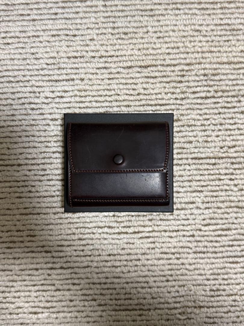 万双 ダブルホーウィン 被せ型財布 売り急ぎ！