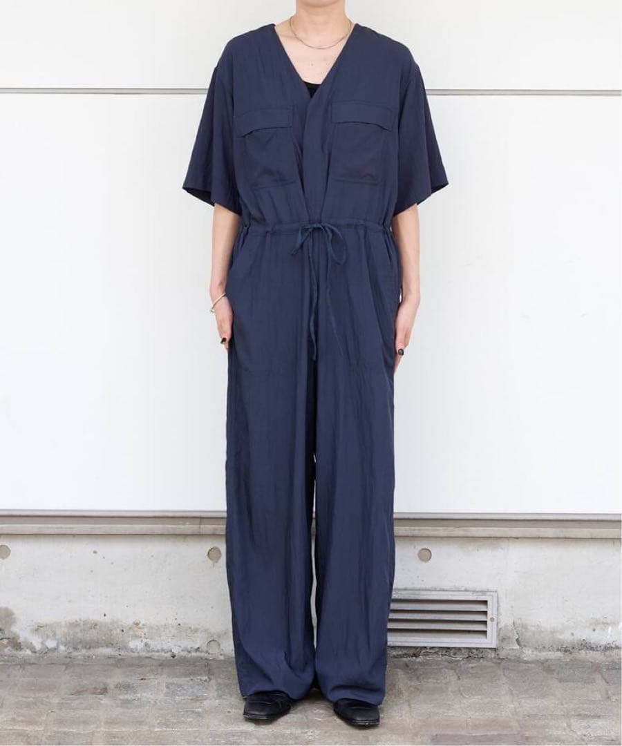 タグ付新品OUTDOOR PRODUCTS ダブルポケットVネックオールインワン