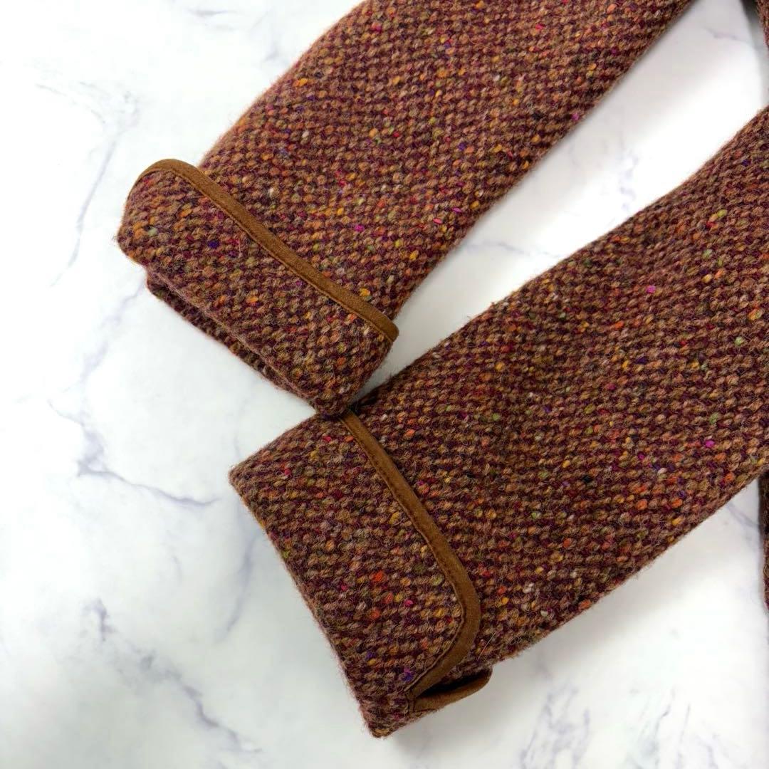 Max Mara マックスマーラ 最高級白タグ ツイード ロングコート ベルト付