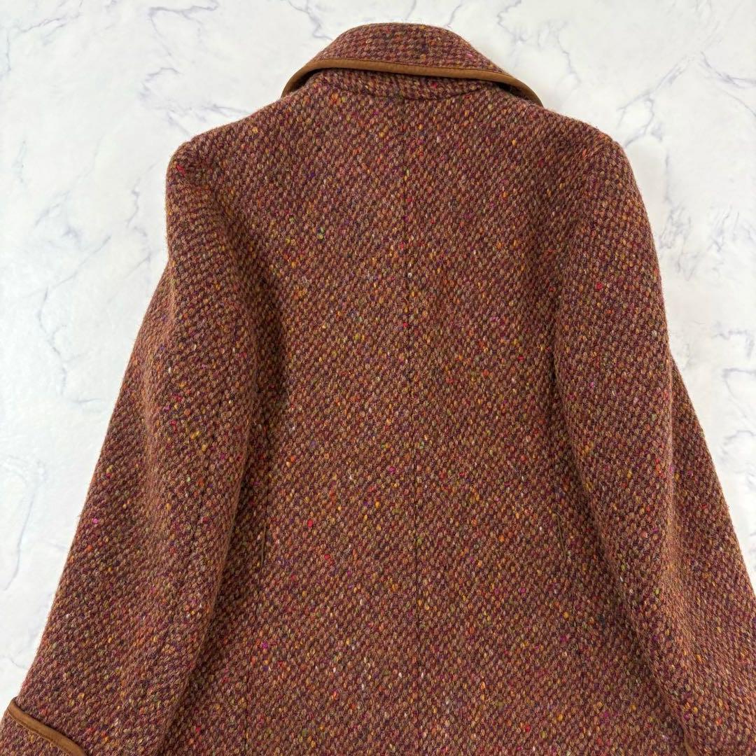 Max Mara マックスマーラ 最高級白タグ ツイード ロングコート ベルト付