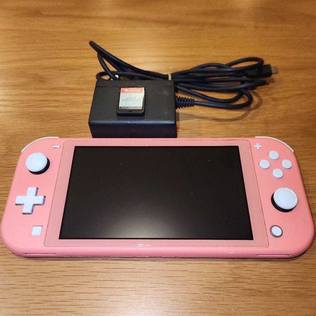 Nintendo Switch Lite コーラルピンク 本体　あつ森カセット
