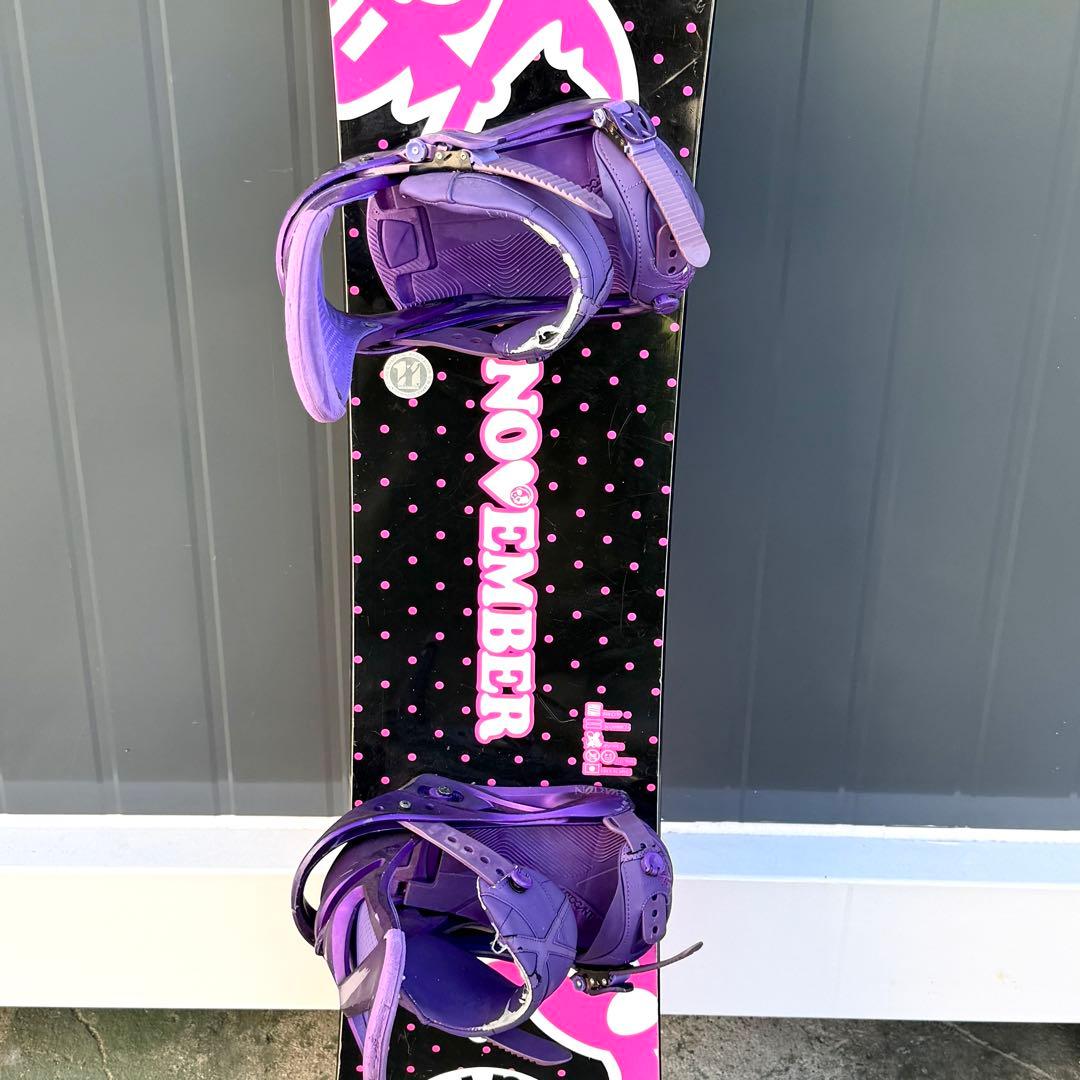 【美品】ノベンバー スノーボード 138cm＆バートン ビンディング Sサイズ