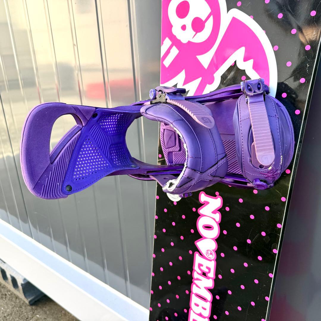 【美品】ノベンバー スノーボード 138cm＆バートン ビンディング Sサイズ