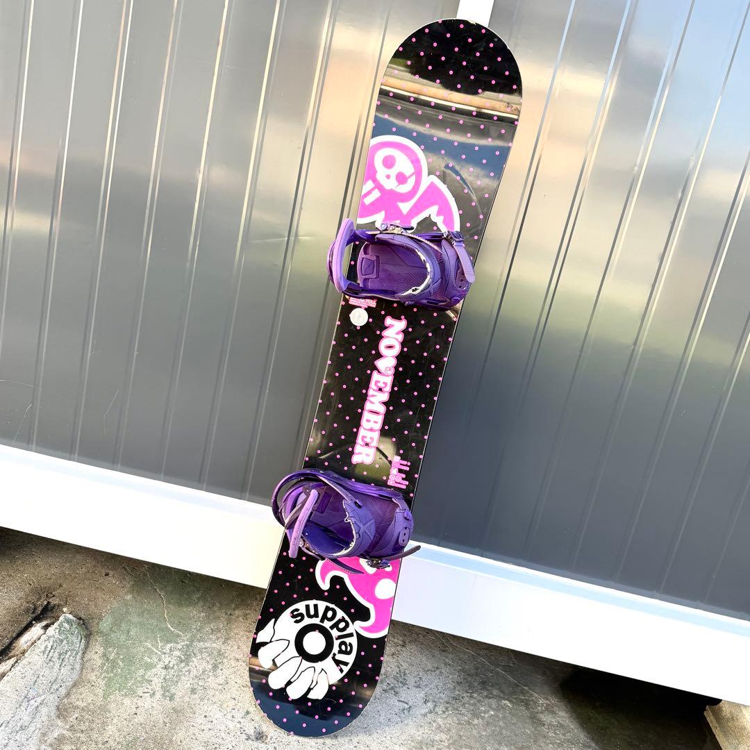 【美品】ノベンバー スノーボード 138cm＆バートン ビンディング Sサイズ