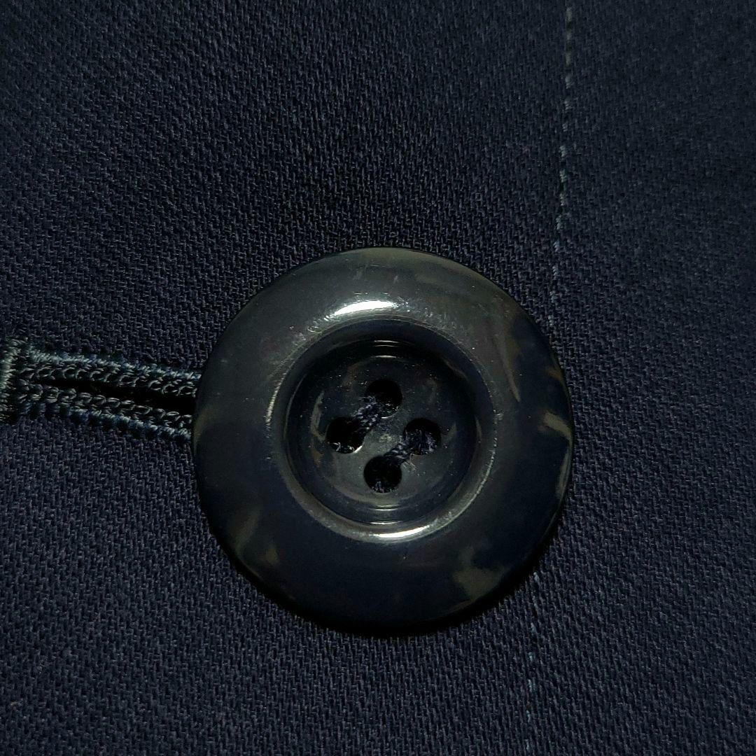 美品♡Dior　スカートスーツセットアップ ノーカラー ウール 大きいサイズ 紺