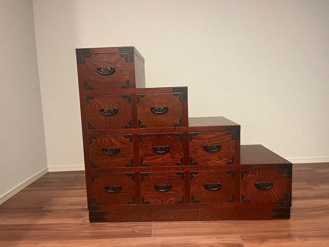 階段箪笥　木製　アンティーク