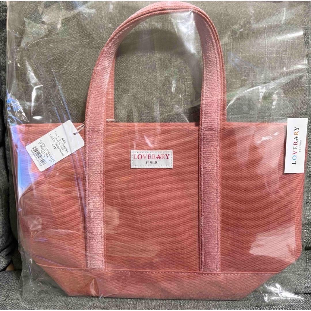 ラブラリー　フェイラー　オールドテディガール　ワッペントートバッグ　ピンク