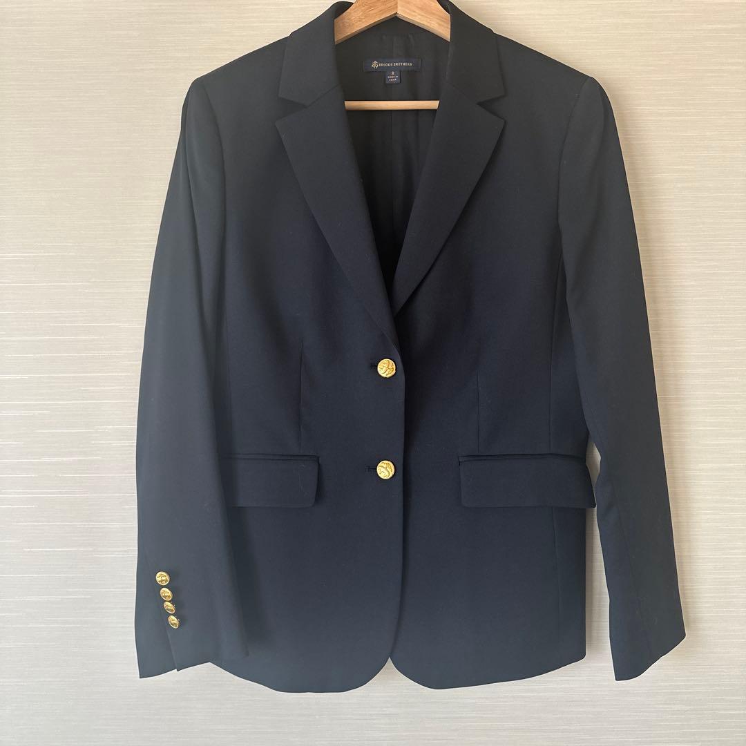 極美品★ブルックスブラザーズ シングル テーラードジャケット シンプル 紺ブレ