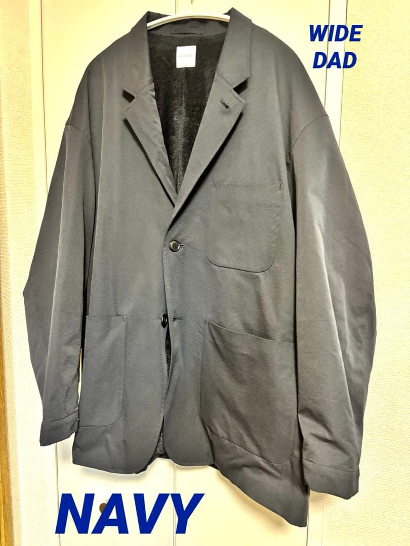 【完売品】 WIDE DAD OCTA JACKET ワイドダッド　ネイビー