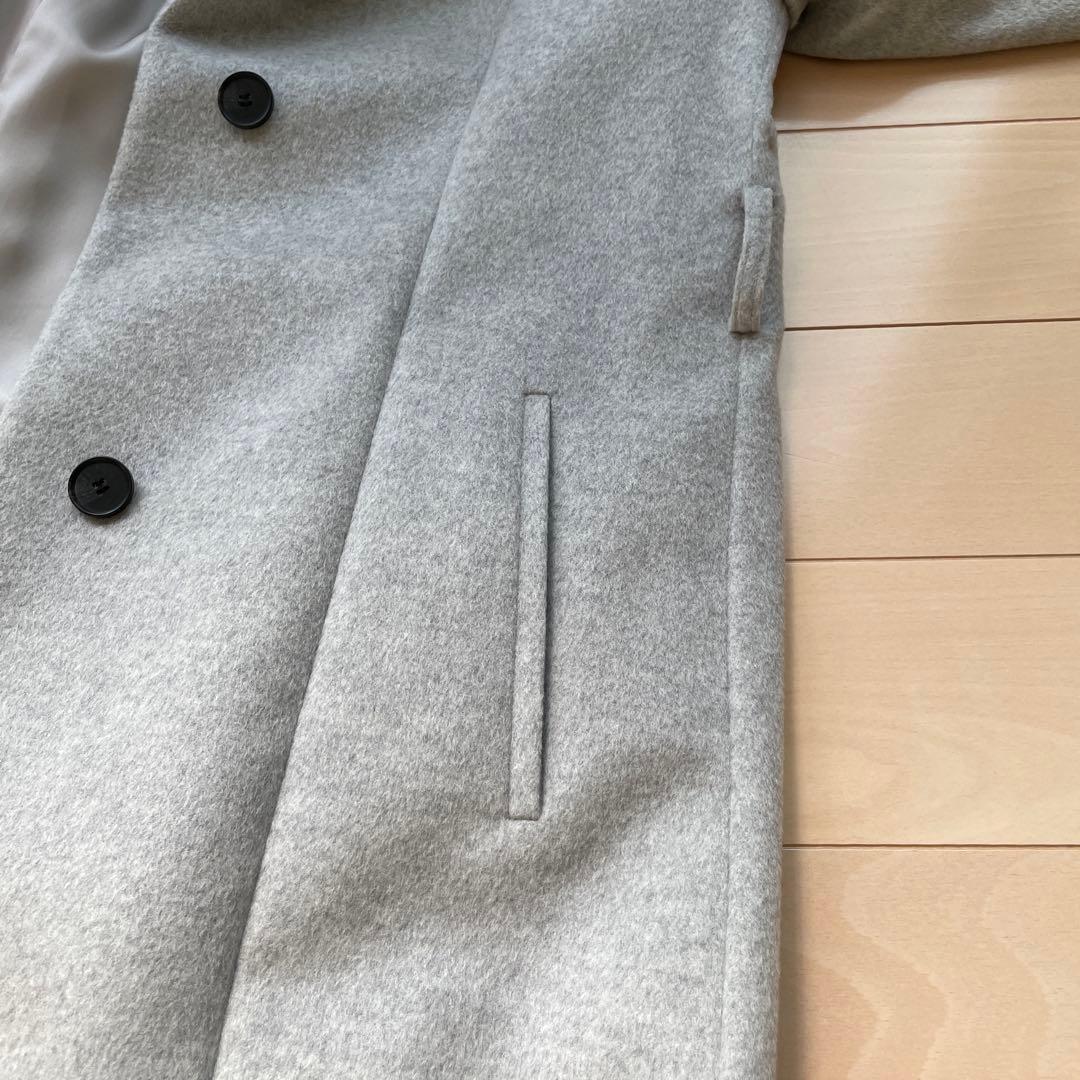 UNTITLED グレー ダブルブレストコート サイズ2