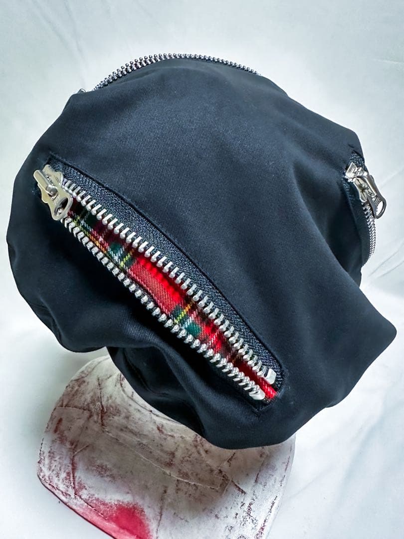 UNFINISHED ビッグファスナーダウンベレー帽25053