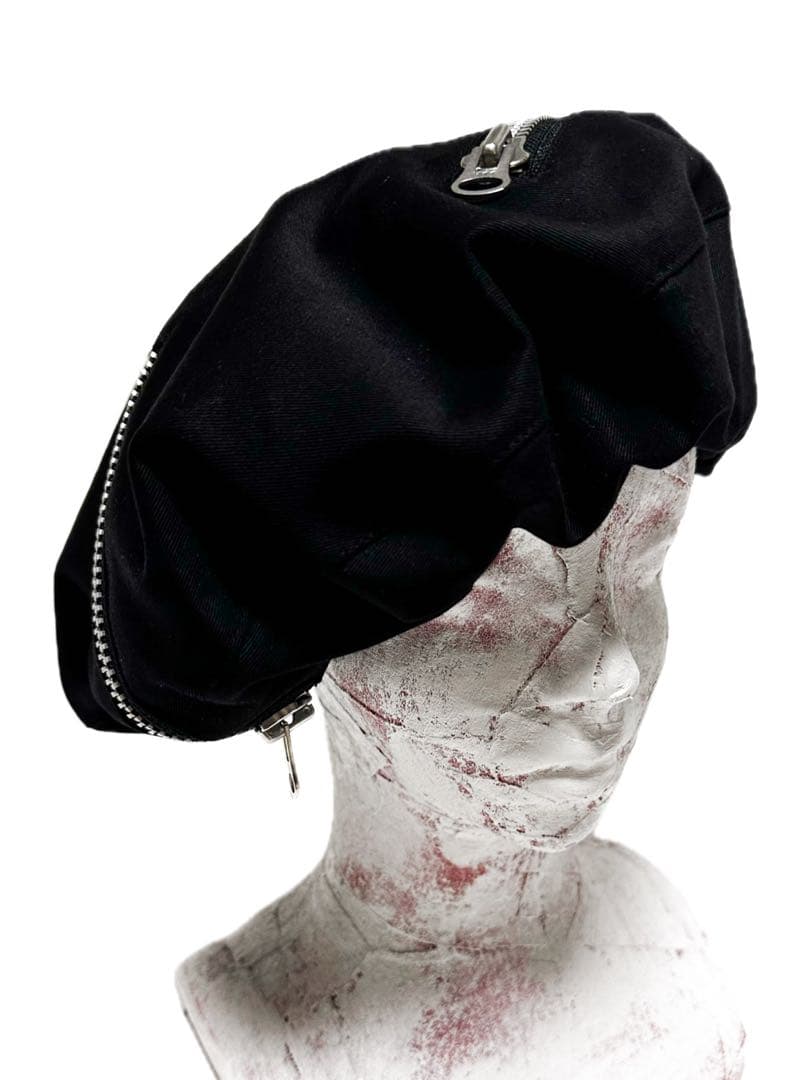 UNFINISHED ビッグファスナーダウンベレー帽25053