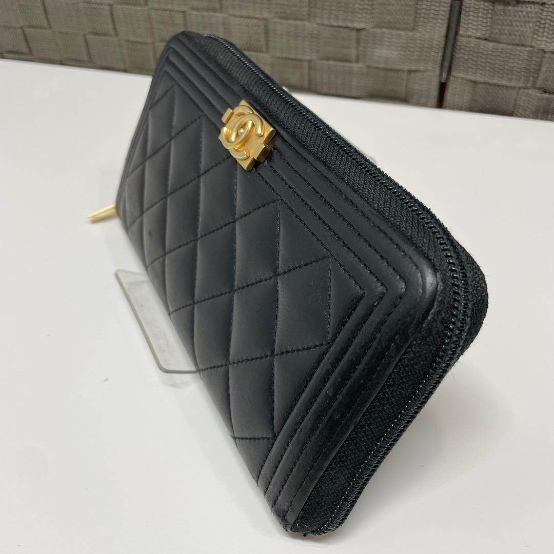 ★*✨様 CHANEL ボーイシャネル　 ブラック キルティング 長財布
