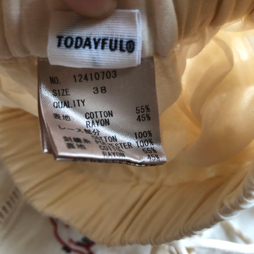 TODAYFUL エンブロイダリーパッチワークトラウザーズ