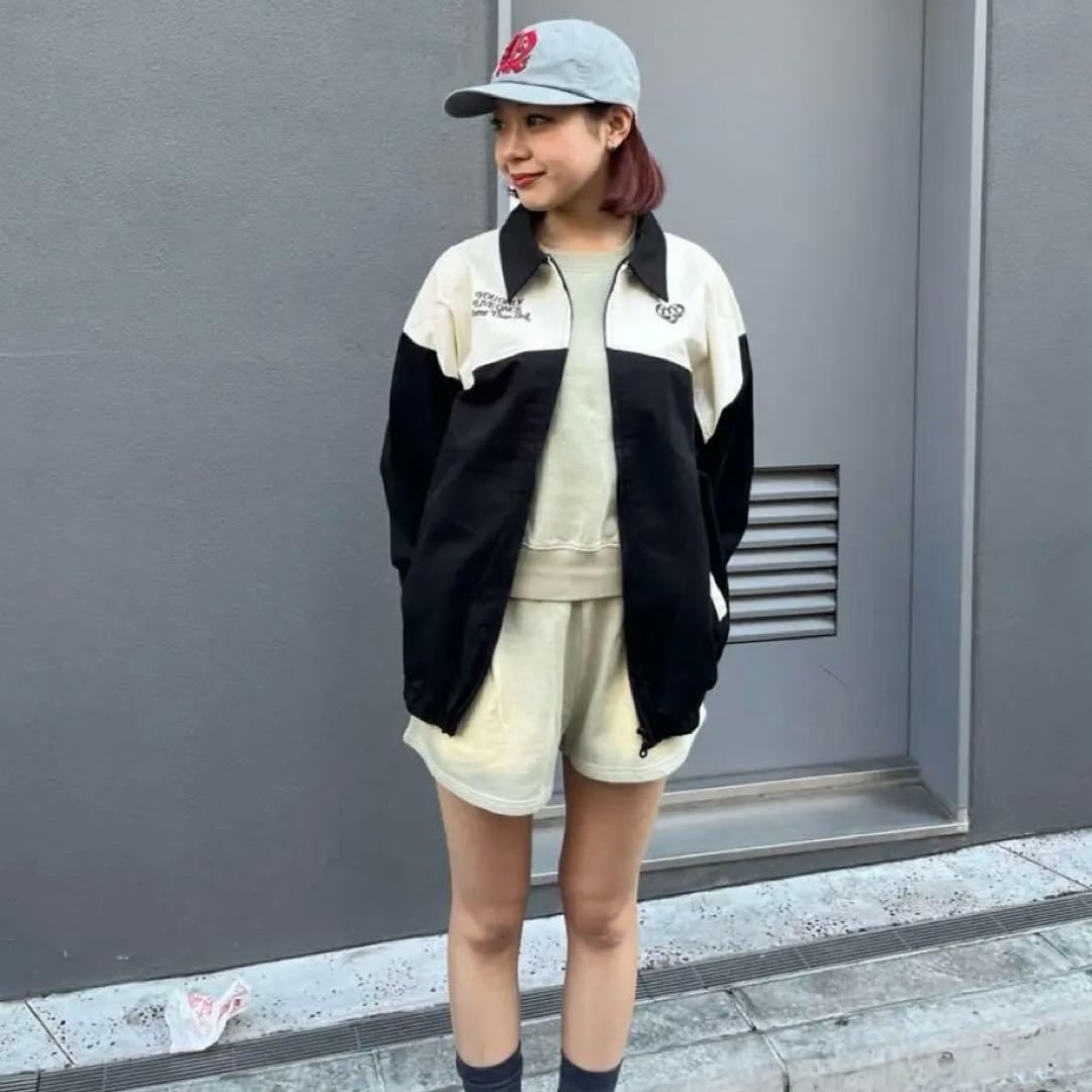 HTH バイカラーブルゾンジャケット スィングトップ