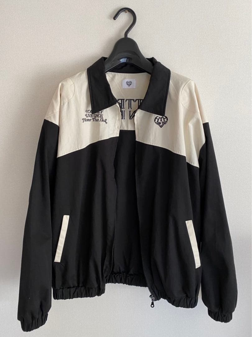 HTH バイカラーブルゾンジャケット スィングトップ