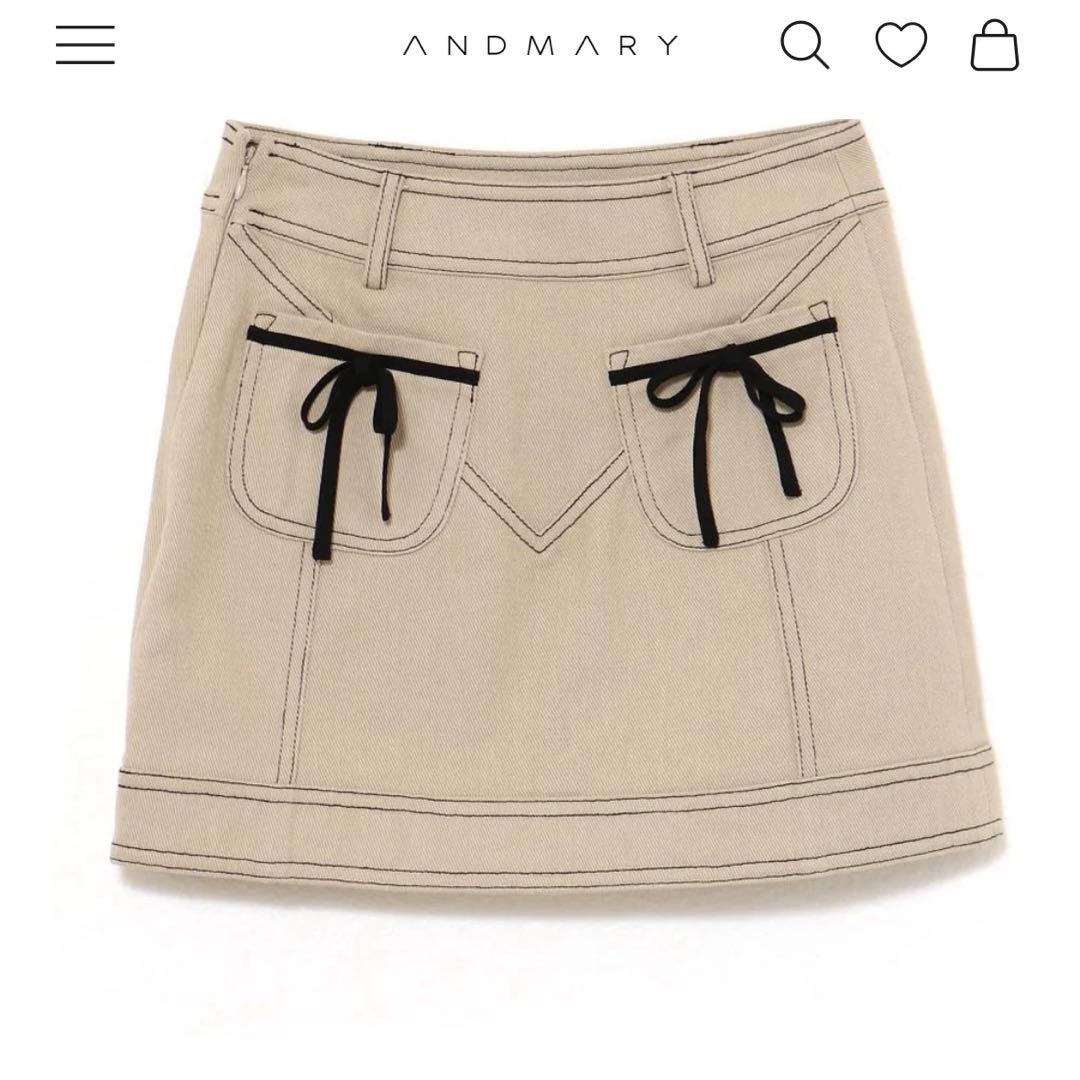 【値引き期間限定2点セット‼️】andmary アンドマリー　スカート