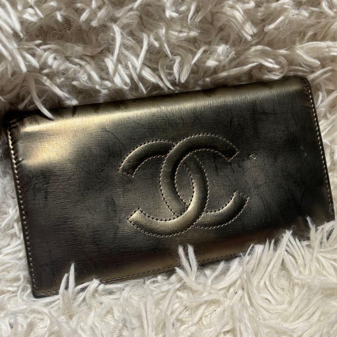 シャネル CHANEL ココマーク 二つ折り 長財布