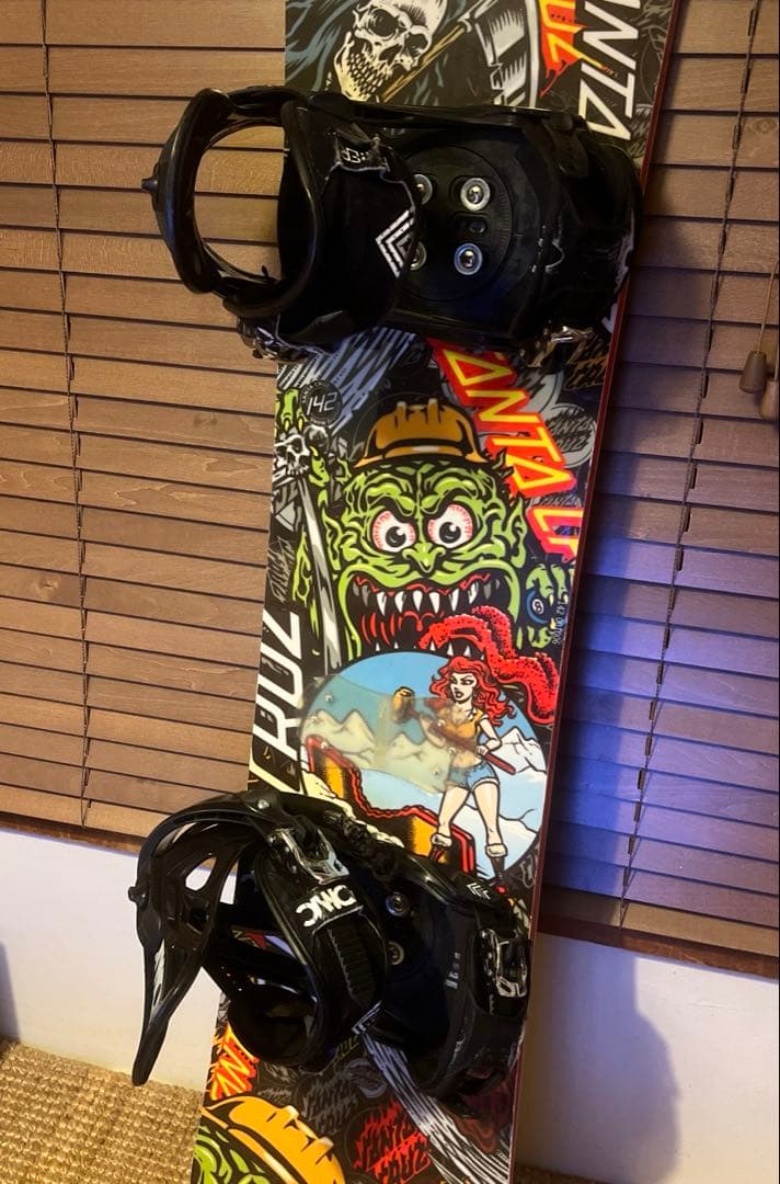 Santa Cruz スノーボード 142cm サンタクルーズ バインディング