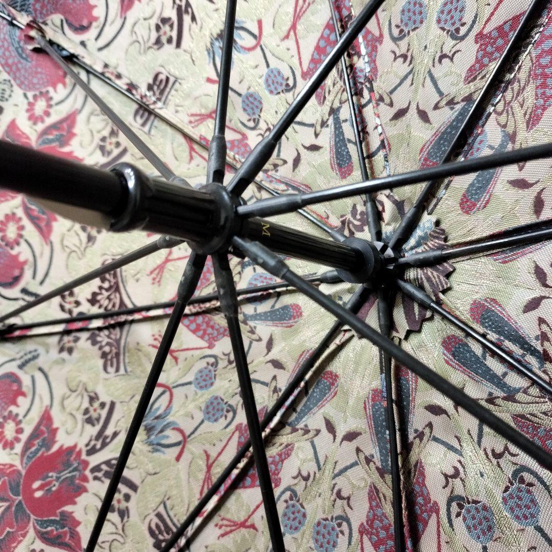お値下げ✨未使用品ウィリアムモリス晴雨兼用長傘✨いちご泥棒ジャガード織日本製