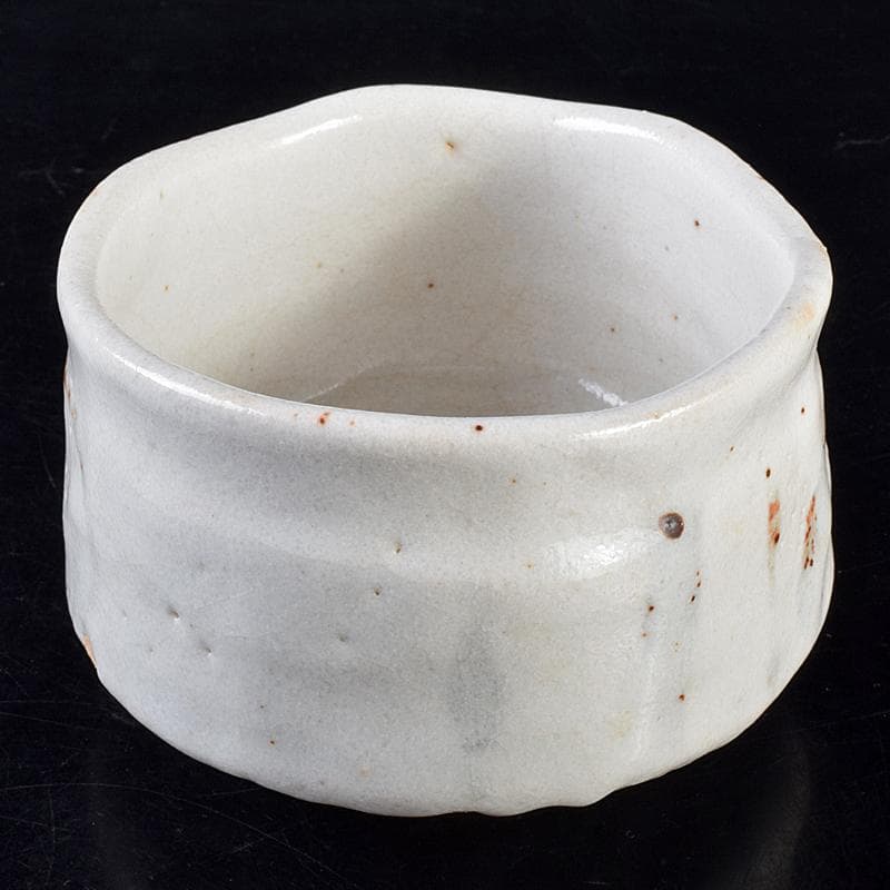 ツッチー　加藤唐九郎　一無斎作　広沢銘　志野茶碗　共箱　M　R7560