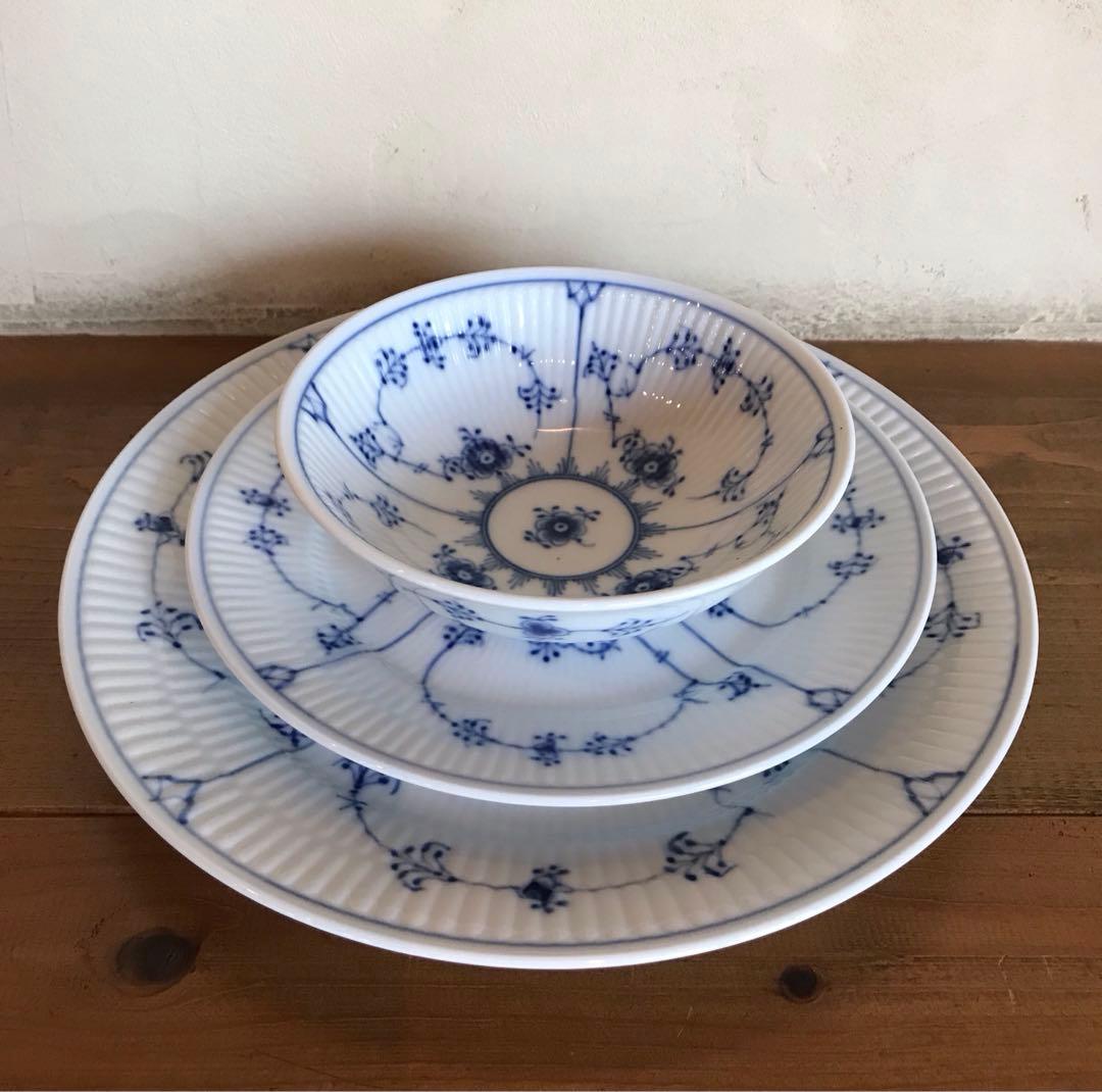 ロイヤルコペンハーゲン　ブルーフルーテッド セット