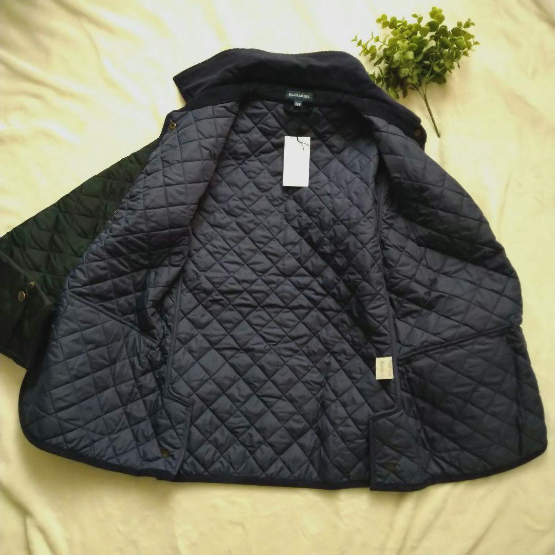 ラルフローレン キルティング ジャケット キッズ 160 グリーンチェック