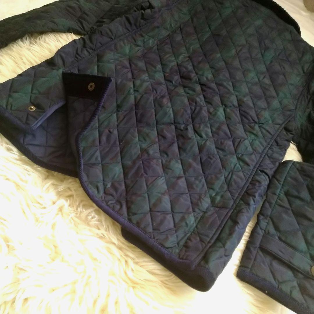 ラルフローレン キルティング ジャケット キッズ 160 グリーンチェック