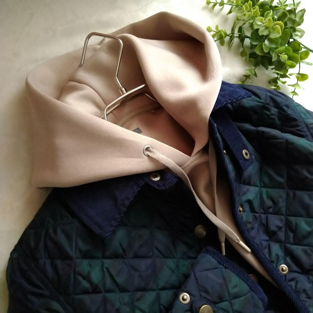 ラルフローレン キルティング ジャケット キッズ 160 グリーンチェック