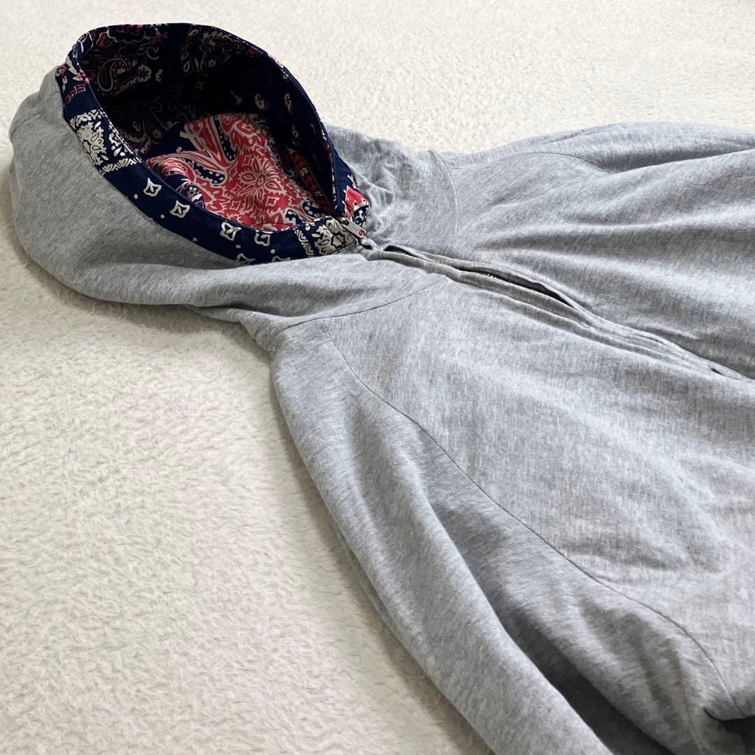 i.s. イッセイミヤケ　ツモリチサト　リバーシブルパーカー　ペイズリー柄　9