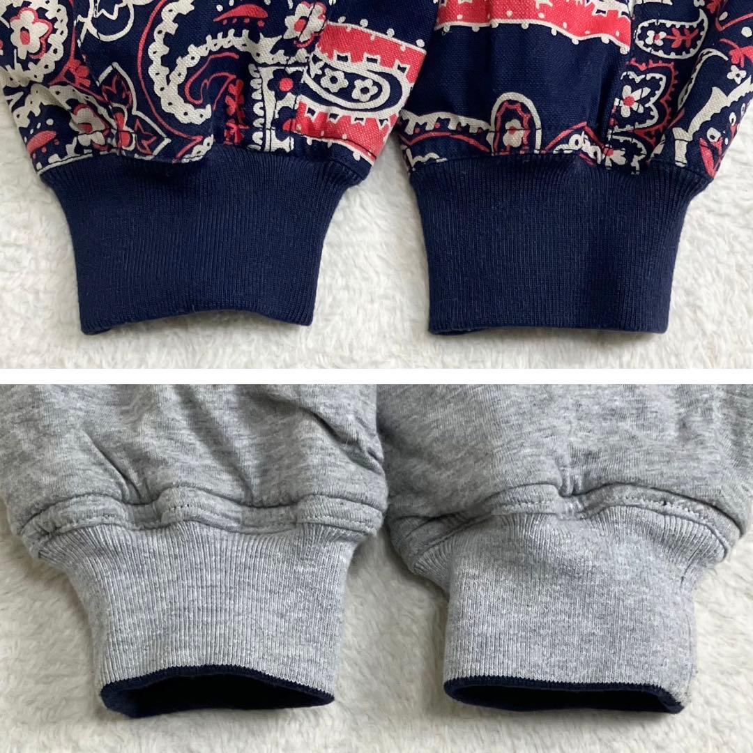 i.s. イッセイミヤケ　ツモリチサト　リバーシブルパーカー　ペイズリー柄　9