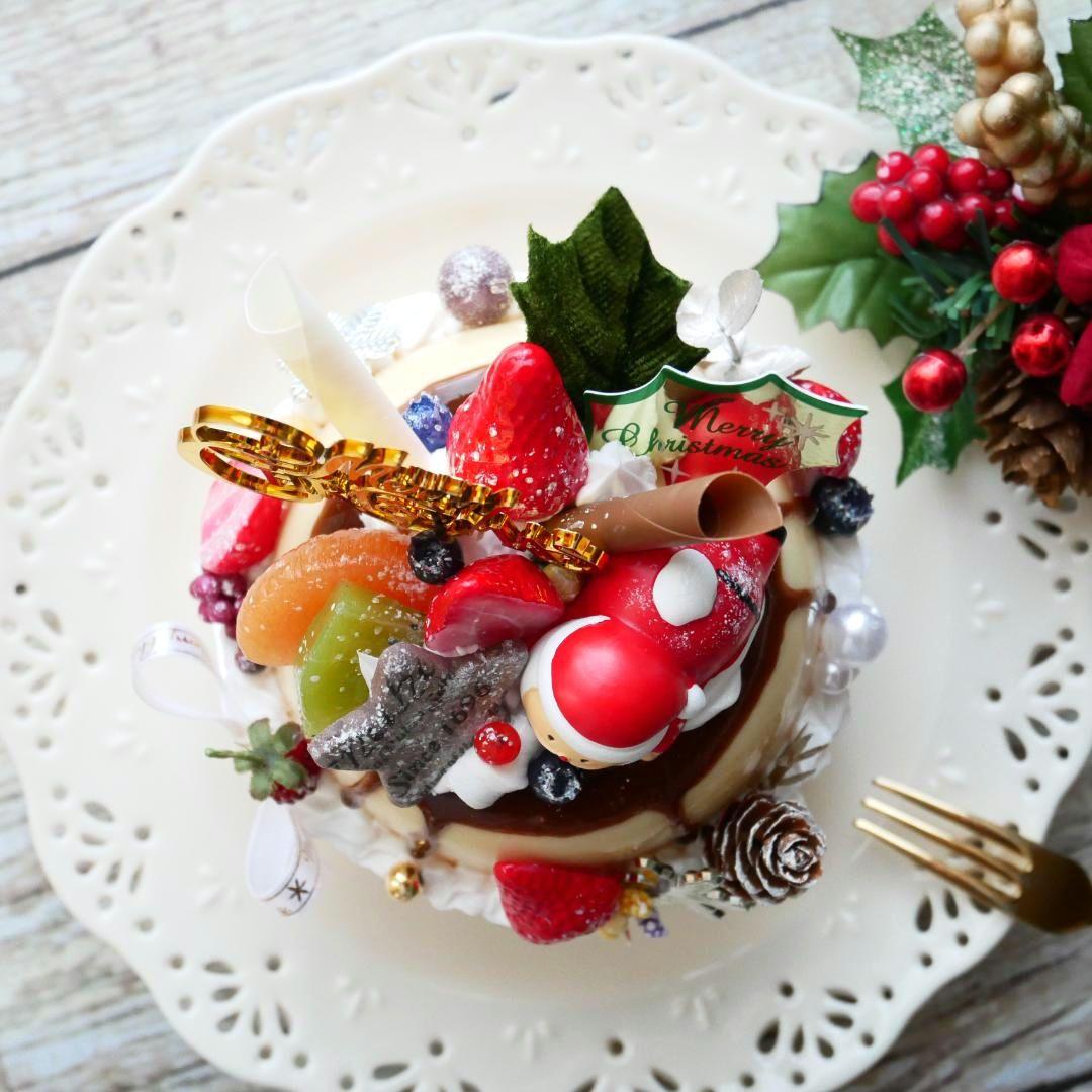 【RAMஐ*゜様】フェイクスイーツ◆X'masプリントルテ◆リアルサイズケーキ◆