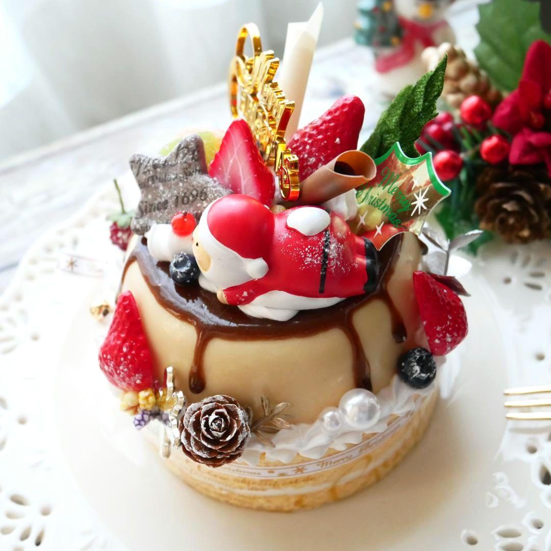【RAMஐ*゜様】フェイクスイーツ◆X'masプリントルテ◆リアルサイズケーキ◆