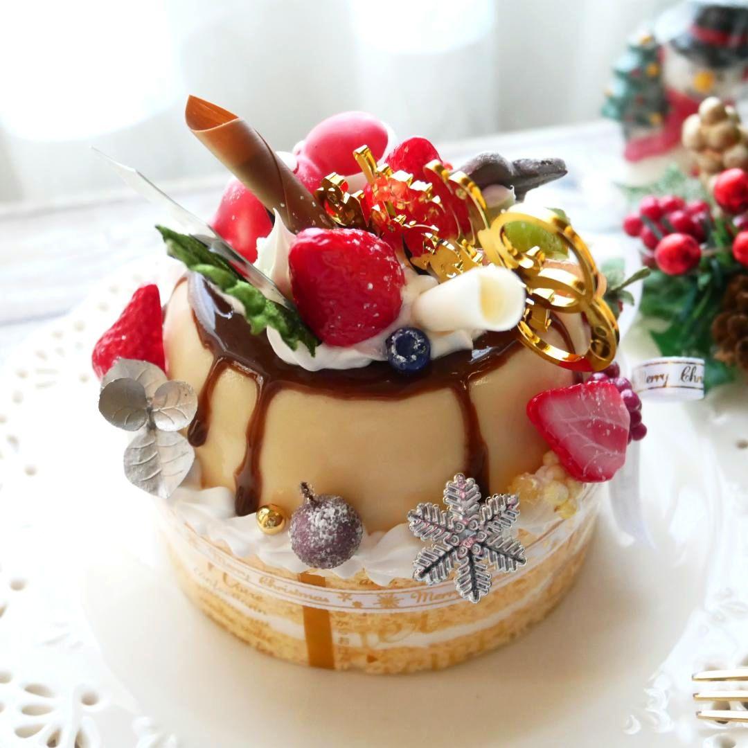 【RAMஐ*゜様】フェイクスイーツ◆X'masプリントルテ◆リアルサイズケーキ◆
