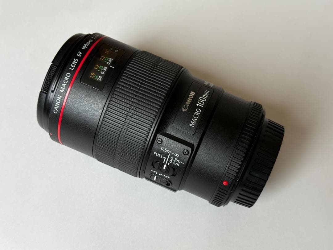 【美品】Canon EF 100mm F2.8L マクロ IS USM