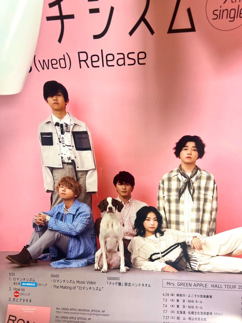 Mrs.GREENAPPLE ロマンチシズム完全生産限定 ドッグ盤　ポスター付
