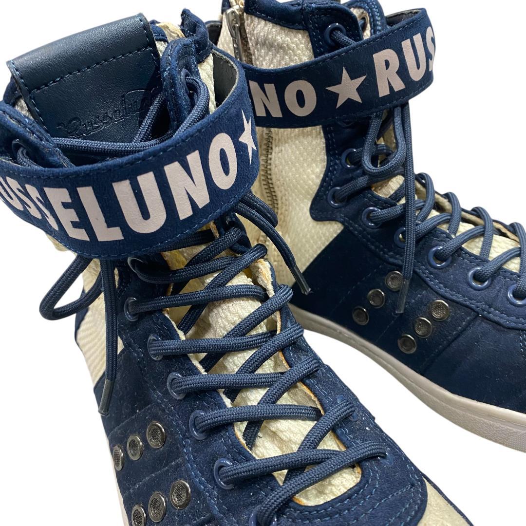 RUSSELUNO ラッセルノ ハイカット ゴルフシューズ 25㎝ ネイビー