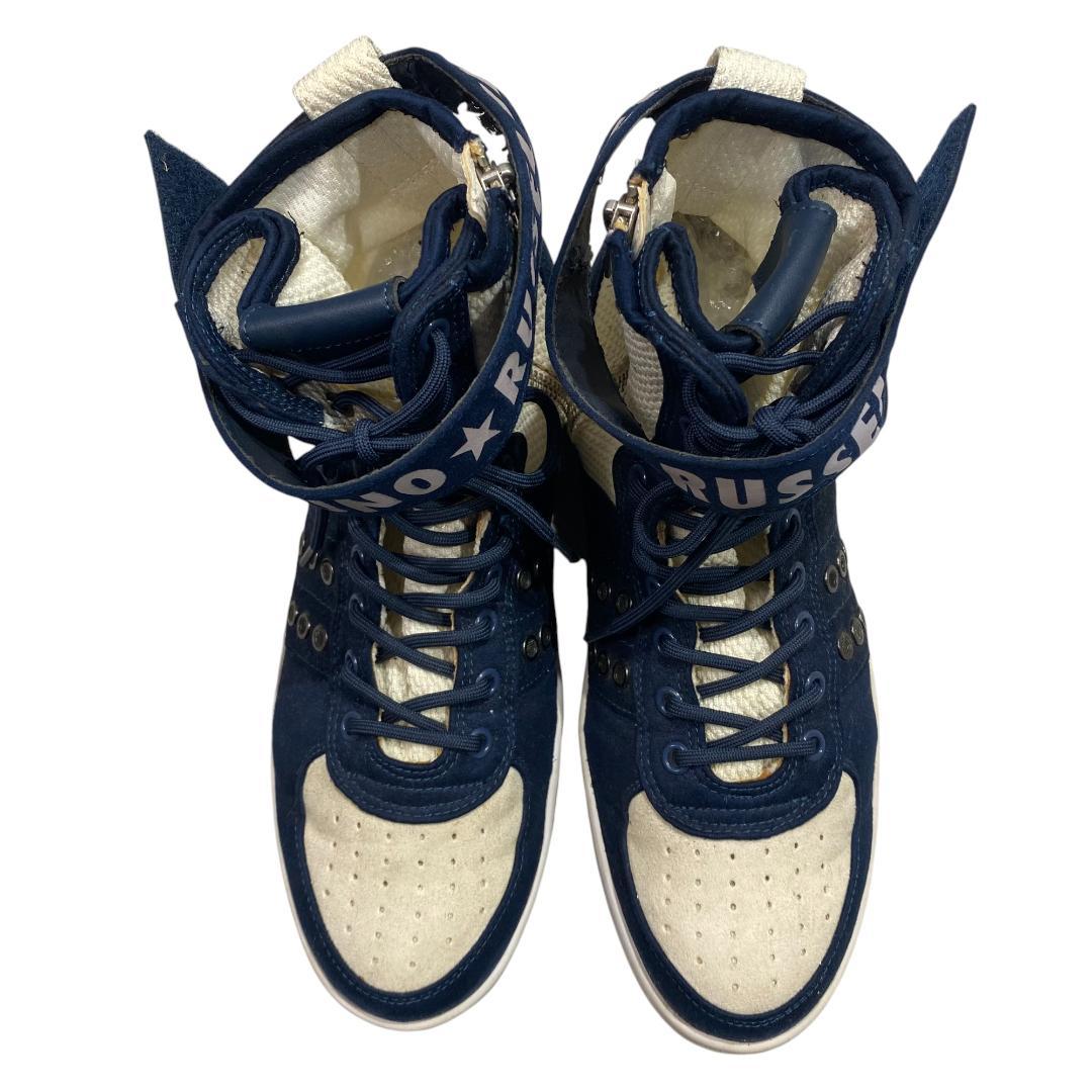 RUSSELUNO ラッセルノ ハイカット ゴルフシューズ 25㎝ ネイビー