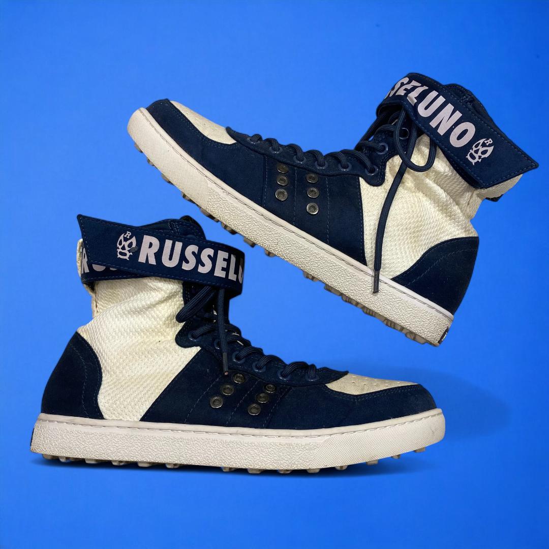 RUSSELUNO ラッセルノ ハイカット ゴルフシューズ 25㎝ ネイビー