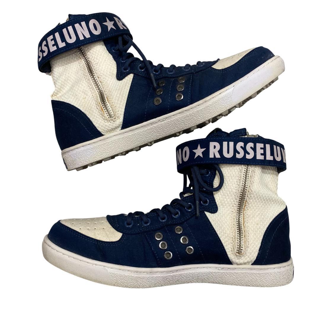 RUSSELUNO ラッセルノ ハイカット ゴルフシューズ 25㎝ ネイビー