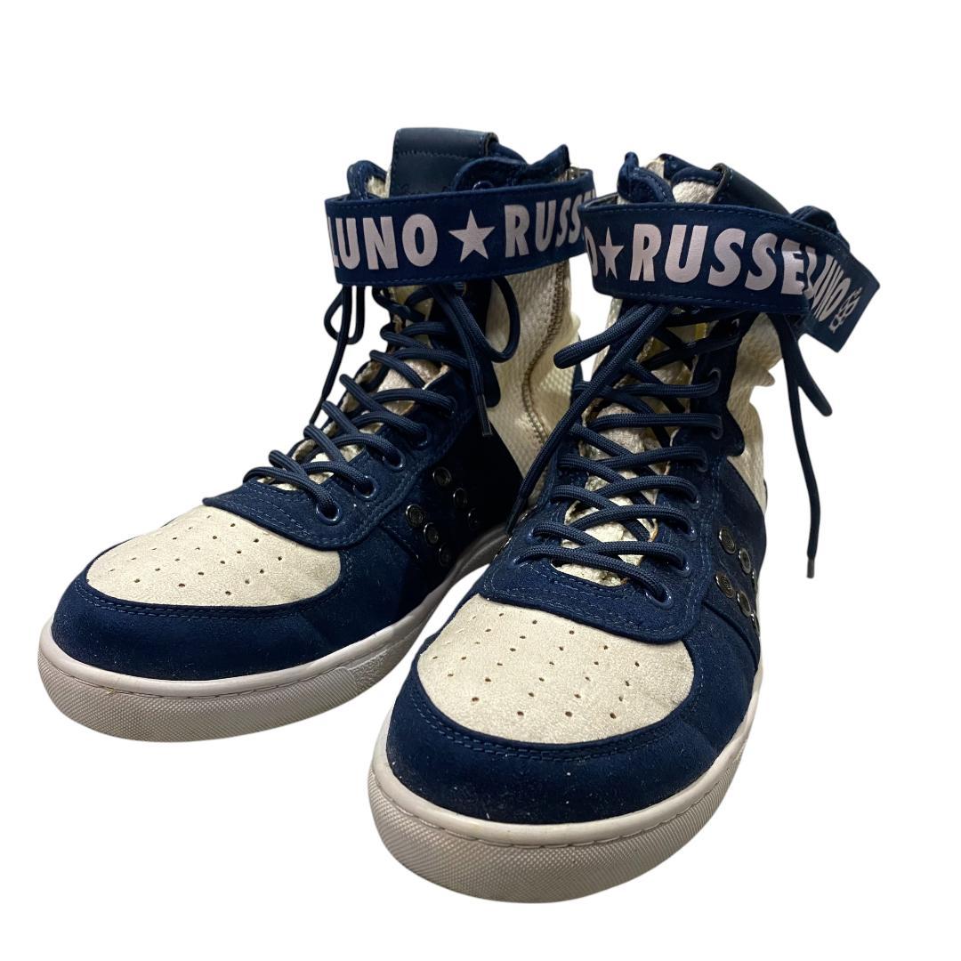 RUSSELUNO ラッセルノ ハイカット ゴルフシューズ 25㎝ ネイビー