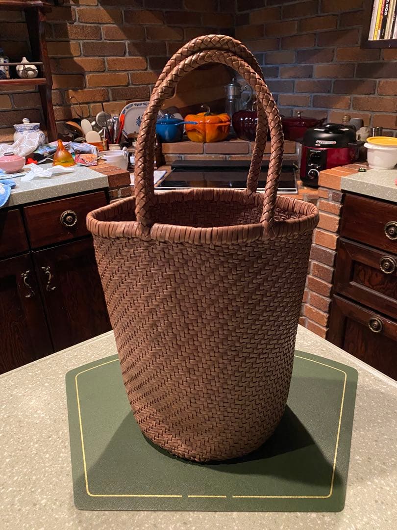 Plantation （プランテーション）皮メッシュバッグ