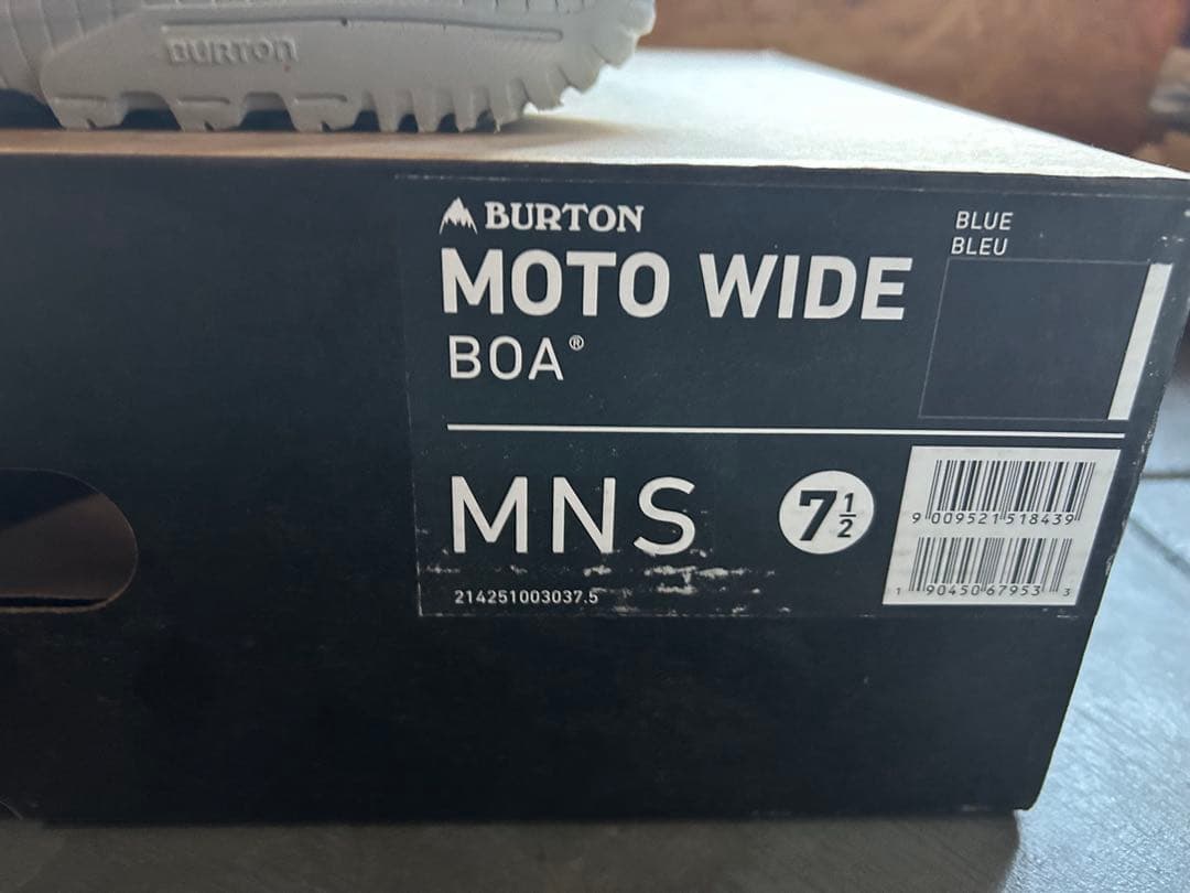 Burton Moto Wide BOA スノーボードブーツ BLUE 25.5