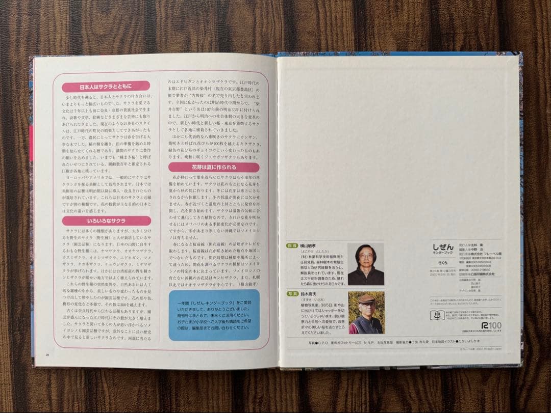 キンダーブックしぜん　さくら　春の花