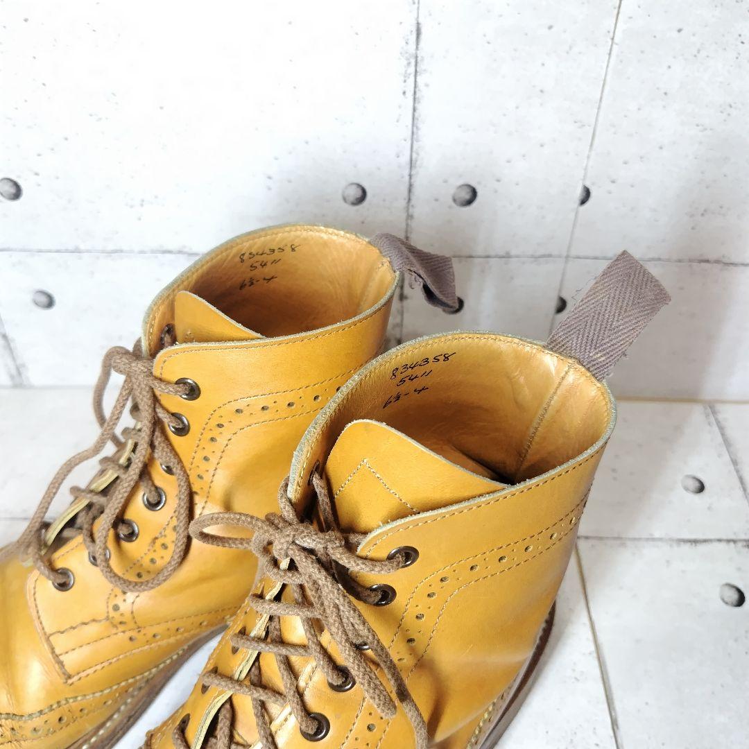 トリッカーズ カントリーブーツ 5411 UK6.5 英国製 ウイングチップ