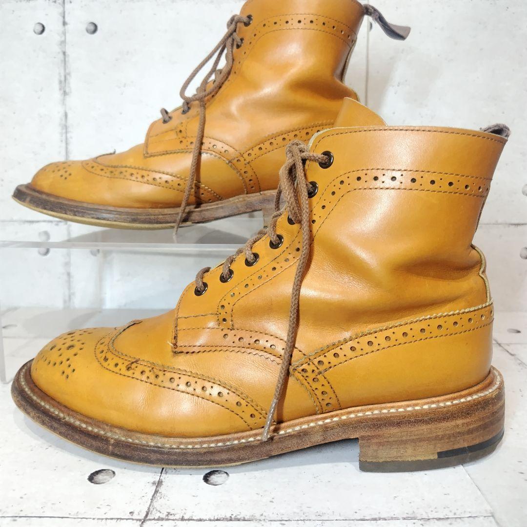 トリッカーズ カントリーブーツ 5411 UK6.5 英国製 ウイングチップ