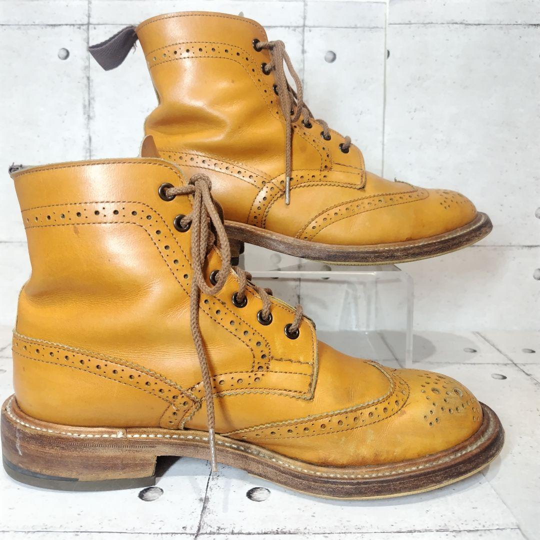 トリッカーズ カントリーブーツ 5411 UK6.5 英国製 ウイングチップ