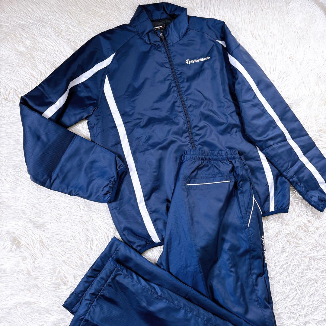 【美品⭐️メンズL】テーラーメイド　中綿ジャケットパンツ　ゴルフ　紺　セットアップ